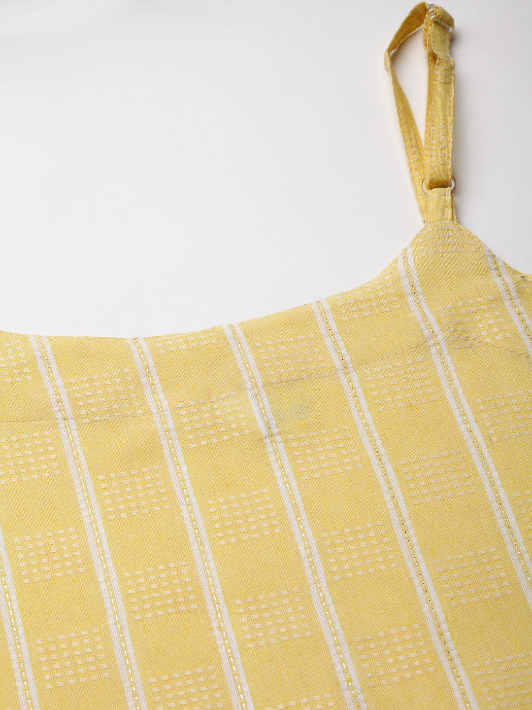 Woven designed Cotton Blend Straight Kurta Pant Dupatta Set