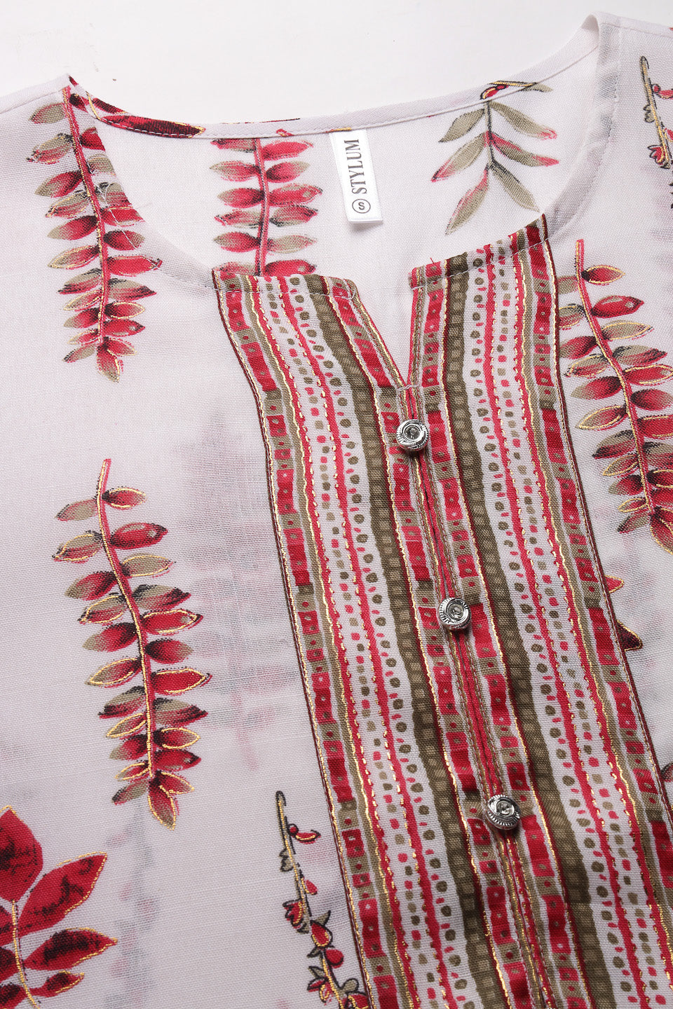 Printed Cotton Blend Kurta Pant Dupatta Set