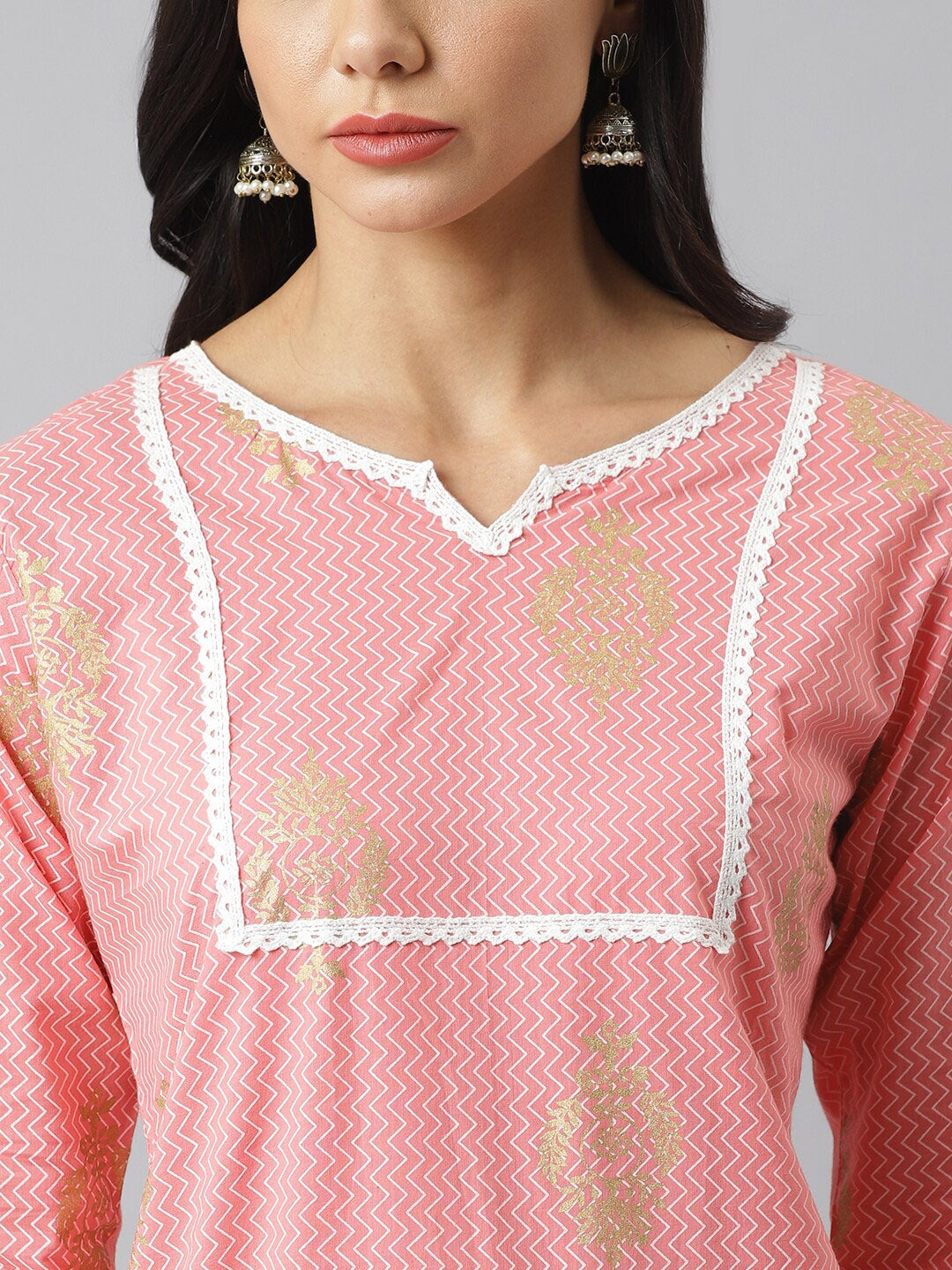 Khari Printed Cotton Straight Kurta