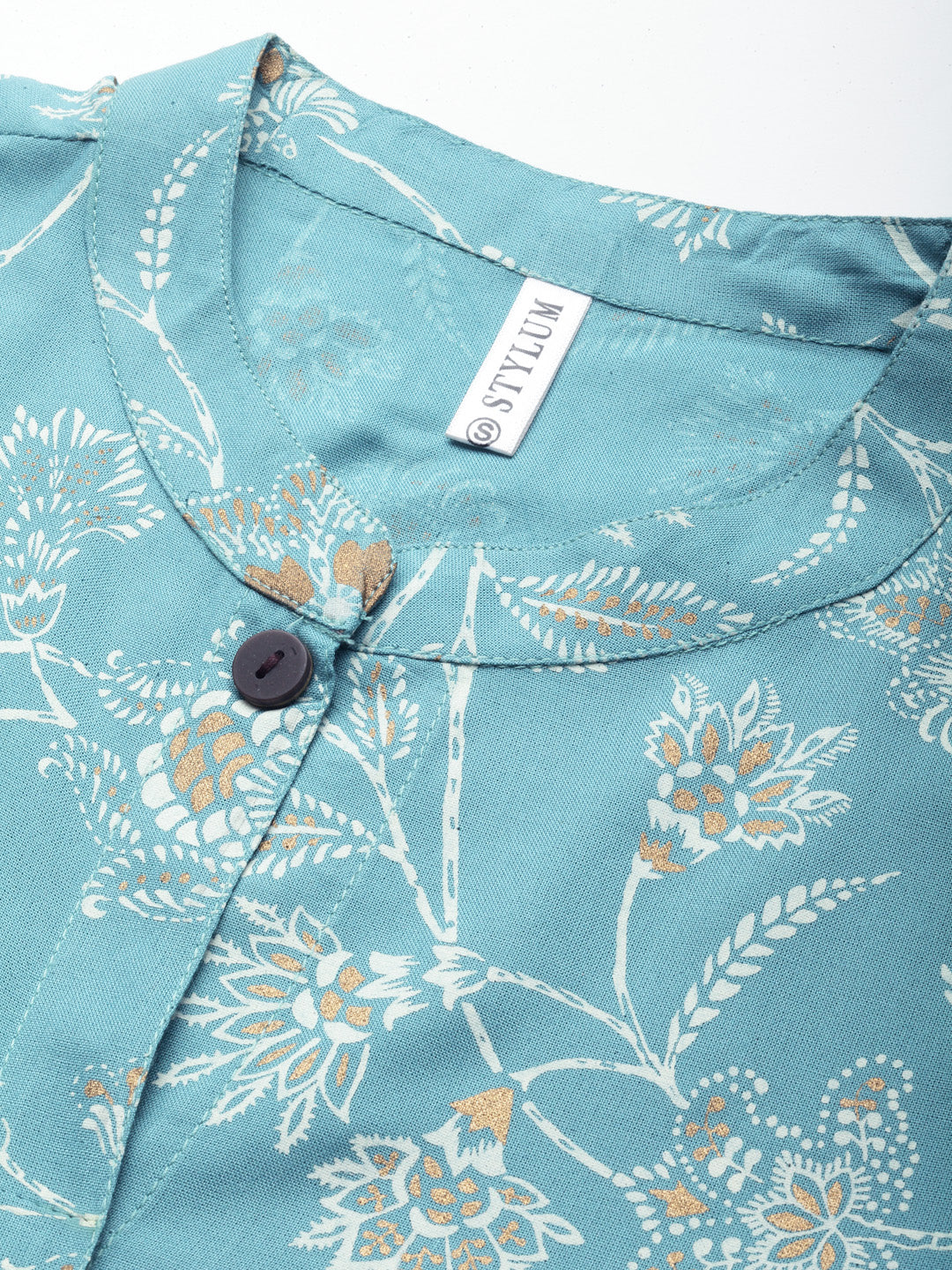 Floral Print Rayon A-Line Kurta