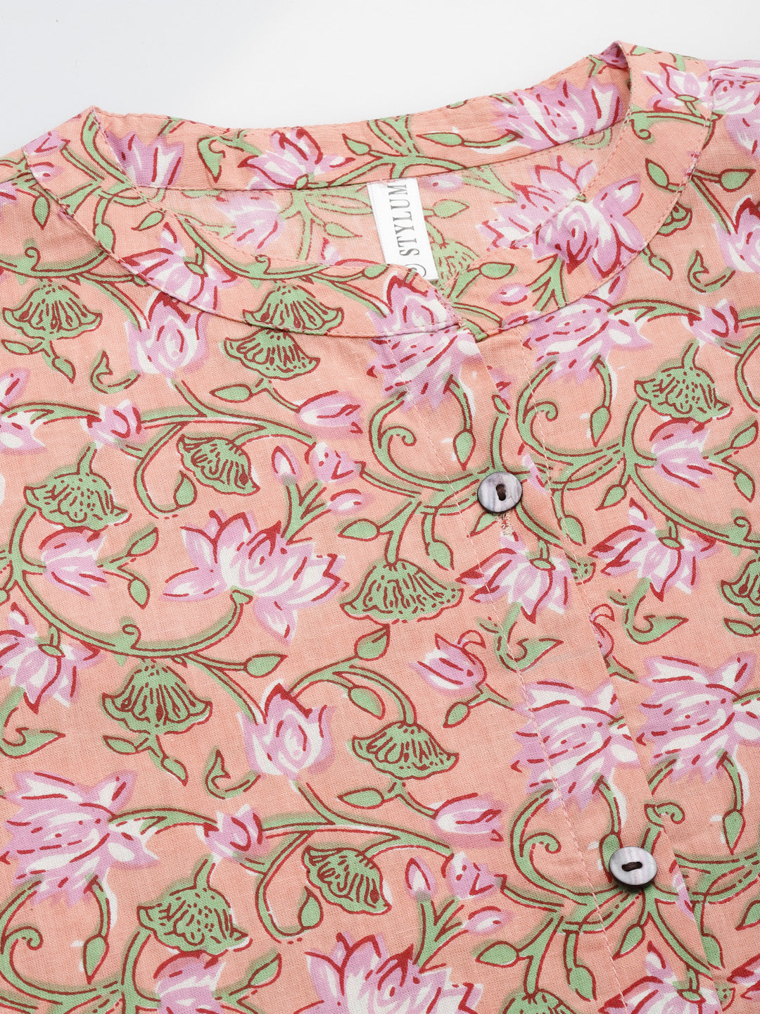 Printed Cotton A-Line Kurta