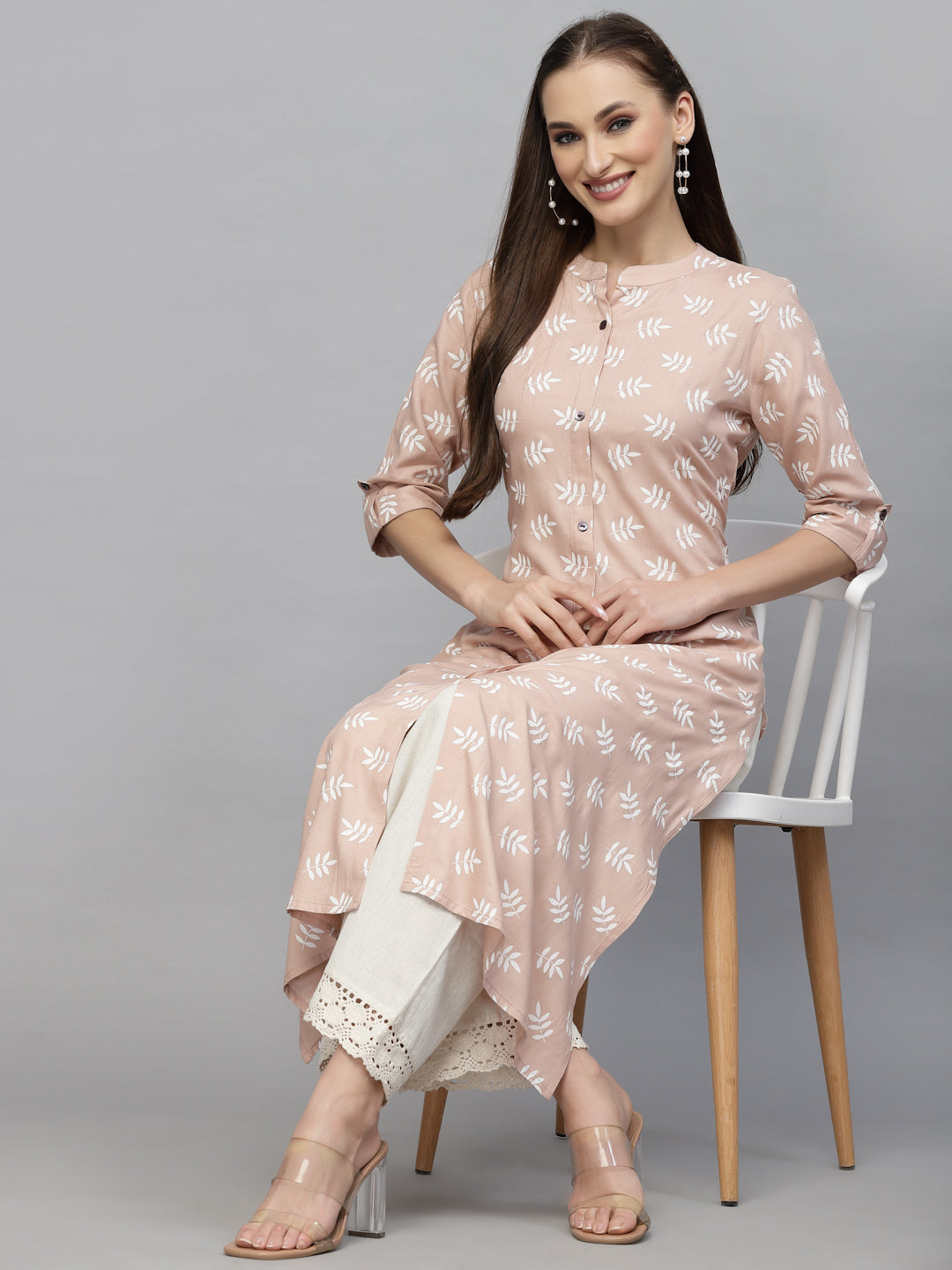Printed Rayon A-Line Kurta