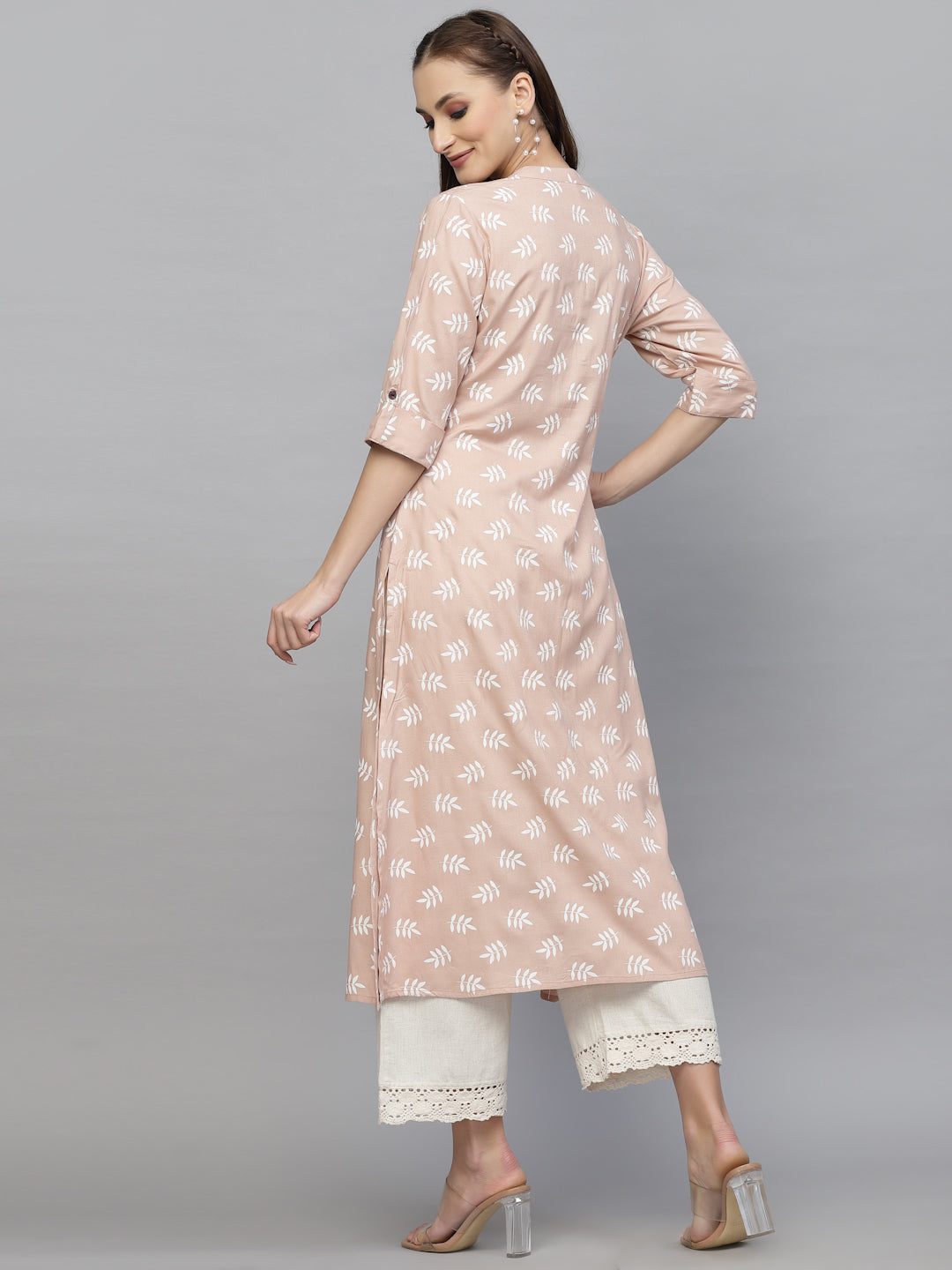 Printed Rayon A-Line Kurta