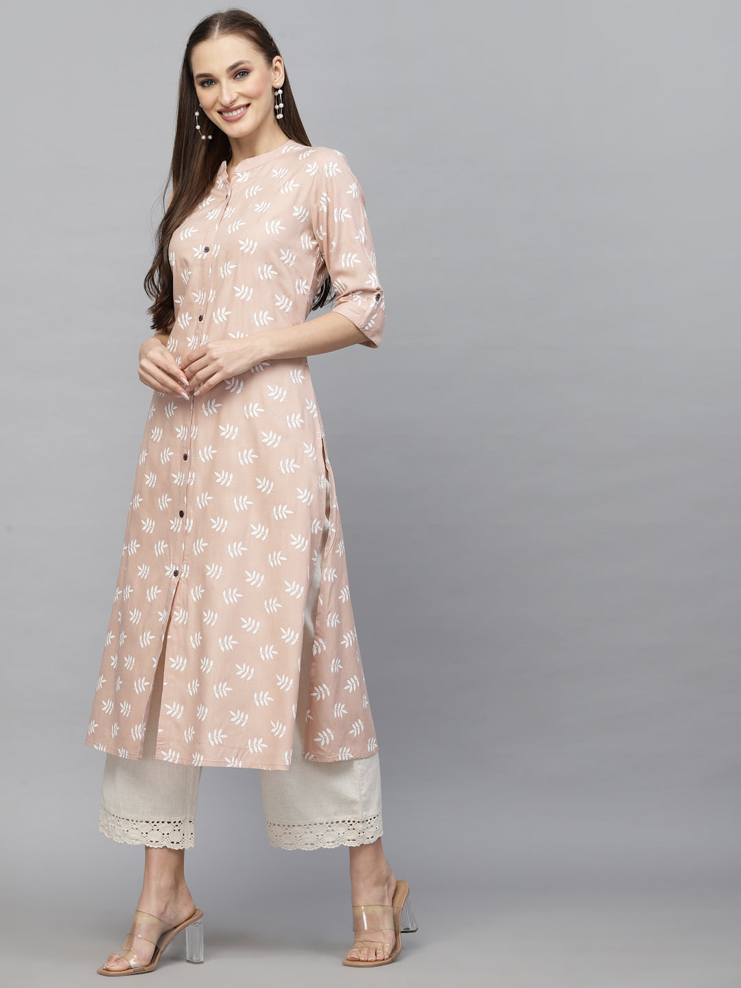 Printed Rayon A-Line Kurta