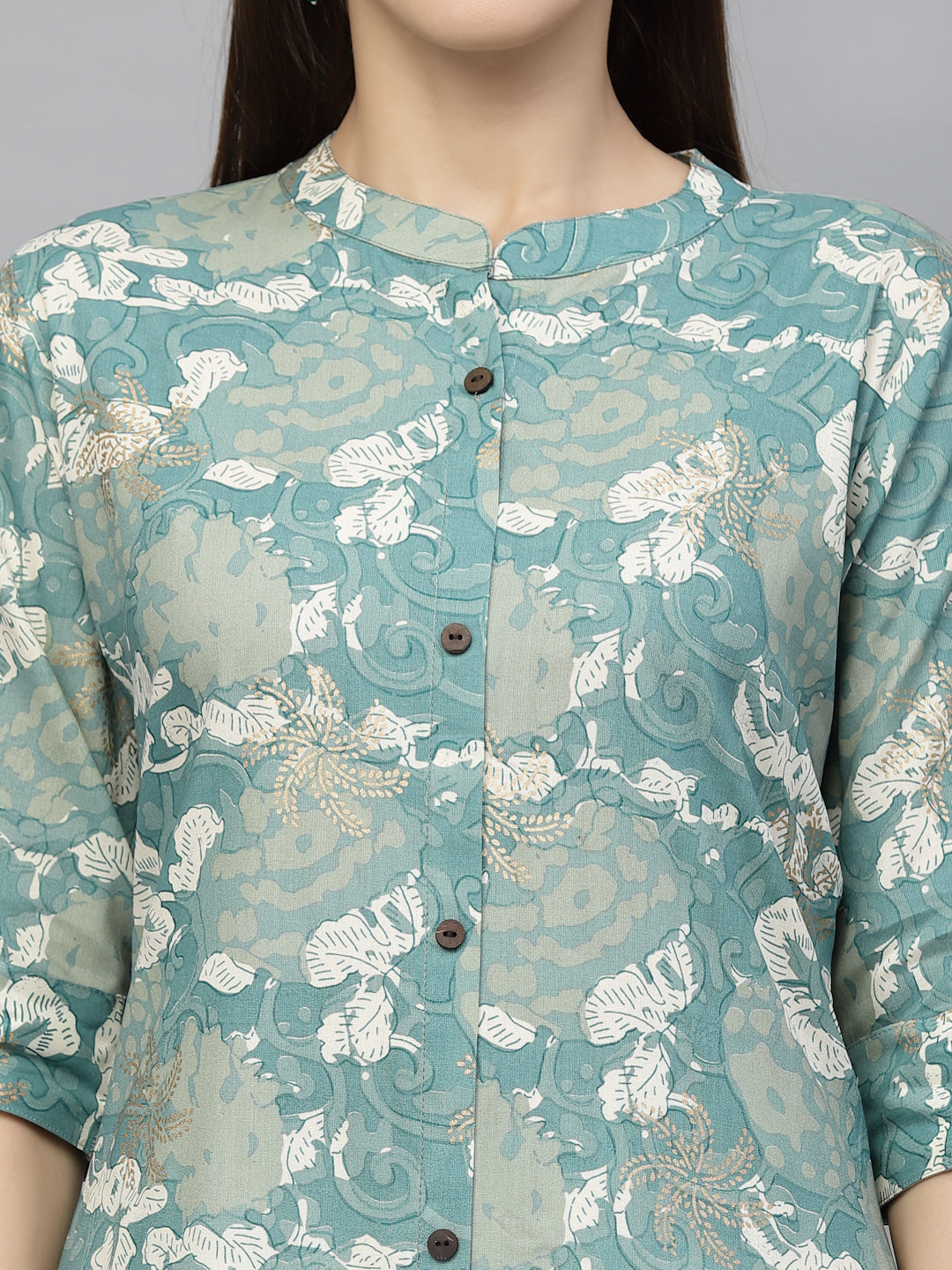 Printed Rayon A-Line Kurta
