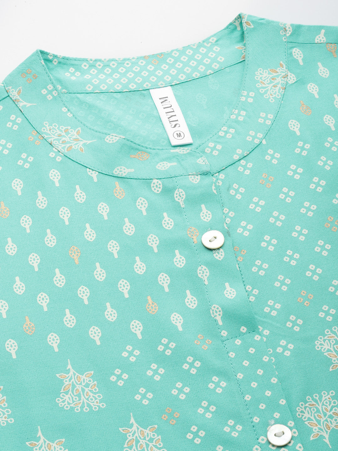 Printed Rayon A-Line Kurta