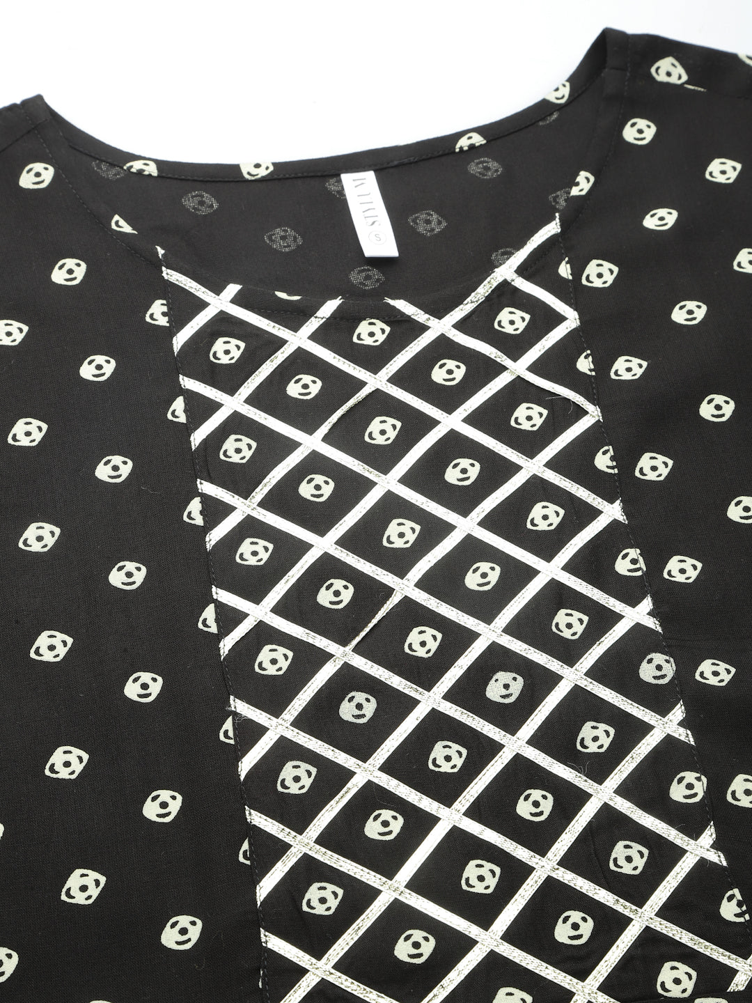Bandhej Printed A-Line Kurta With Dupatta