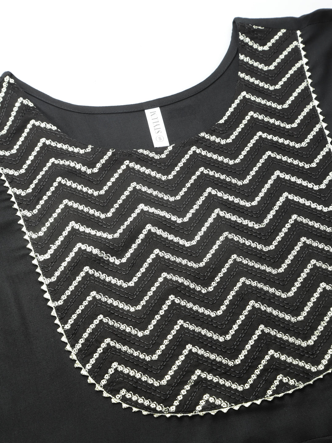 Embroidered & Embellished Rayon Anarkali Kurta