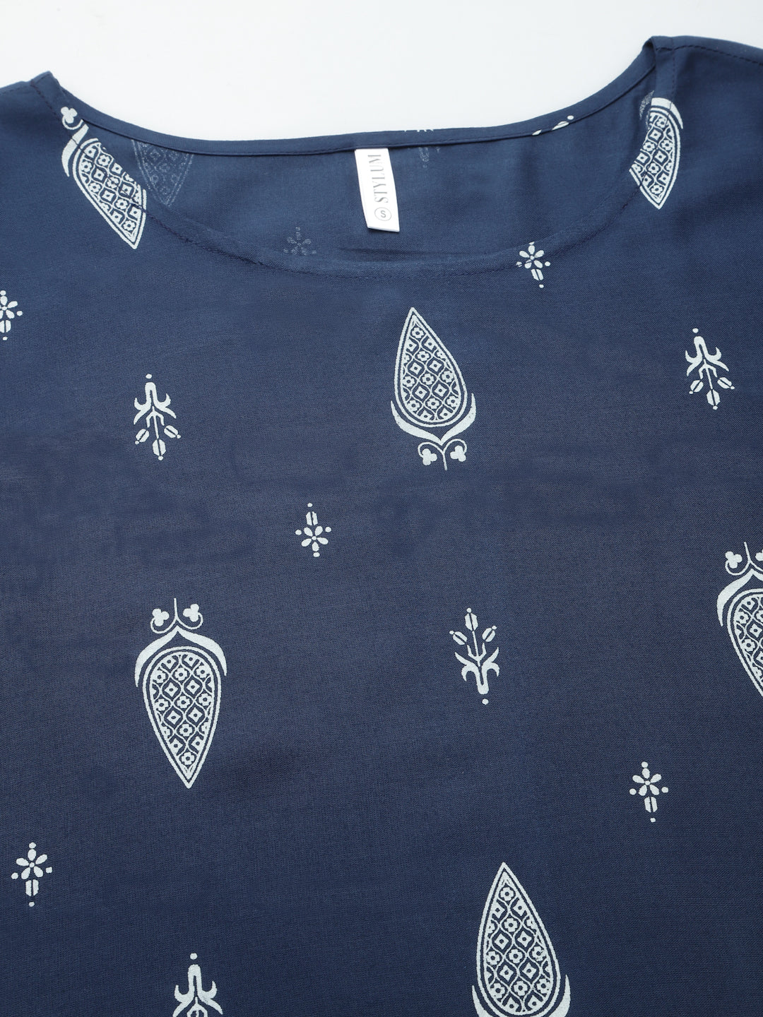 Printed Rayon Straight Kurta