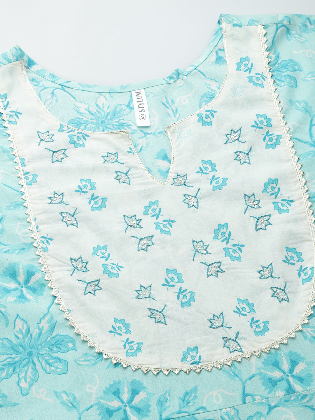 Printed Cotton Anarkali Kurta With Dupatta