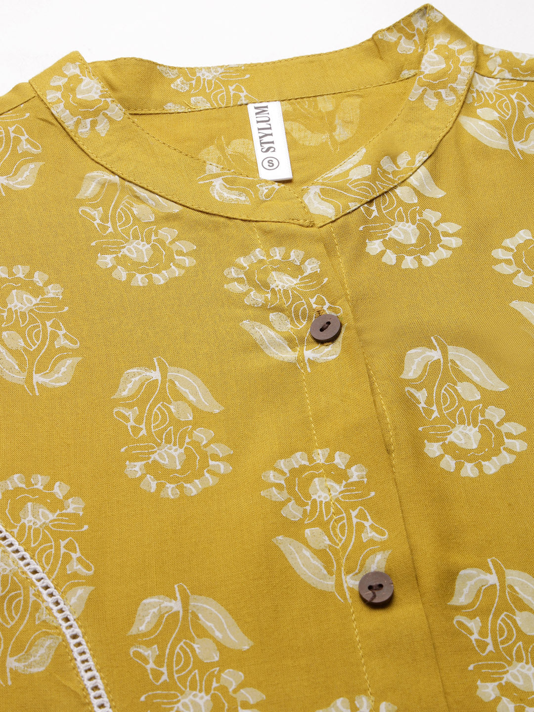 Floral Printed Rayon A-Line Kurta