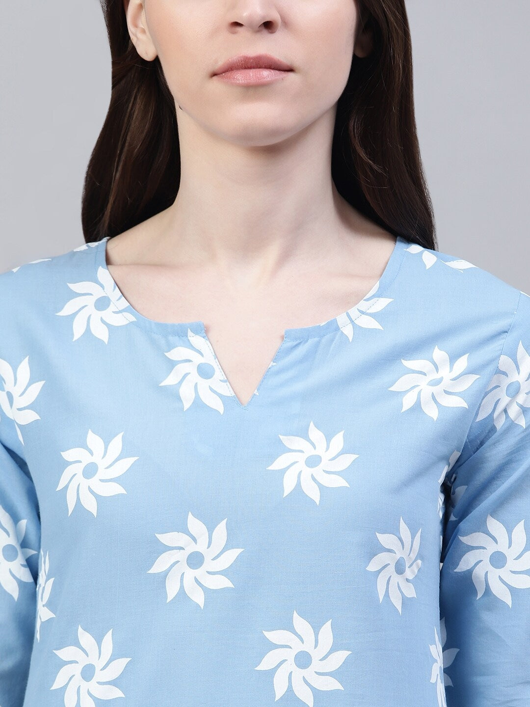 Cotton Geometric Print Night Suit Set