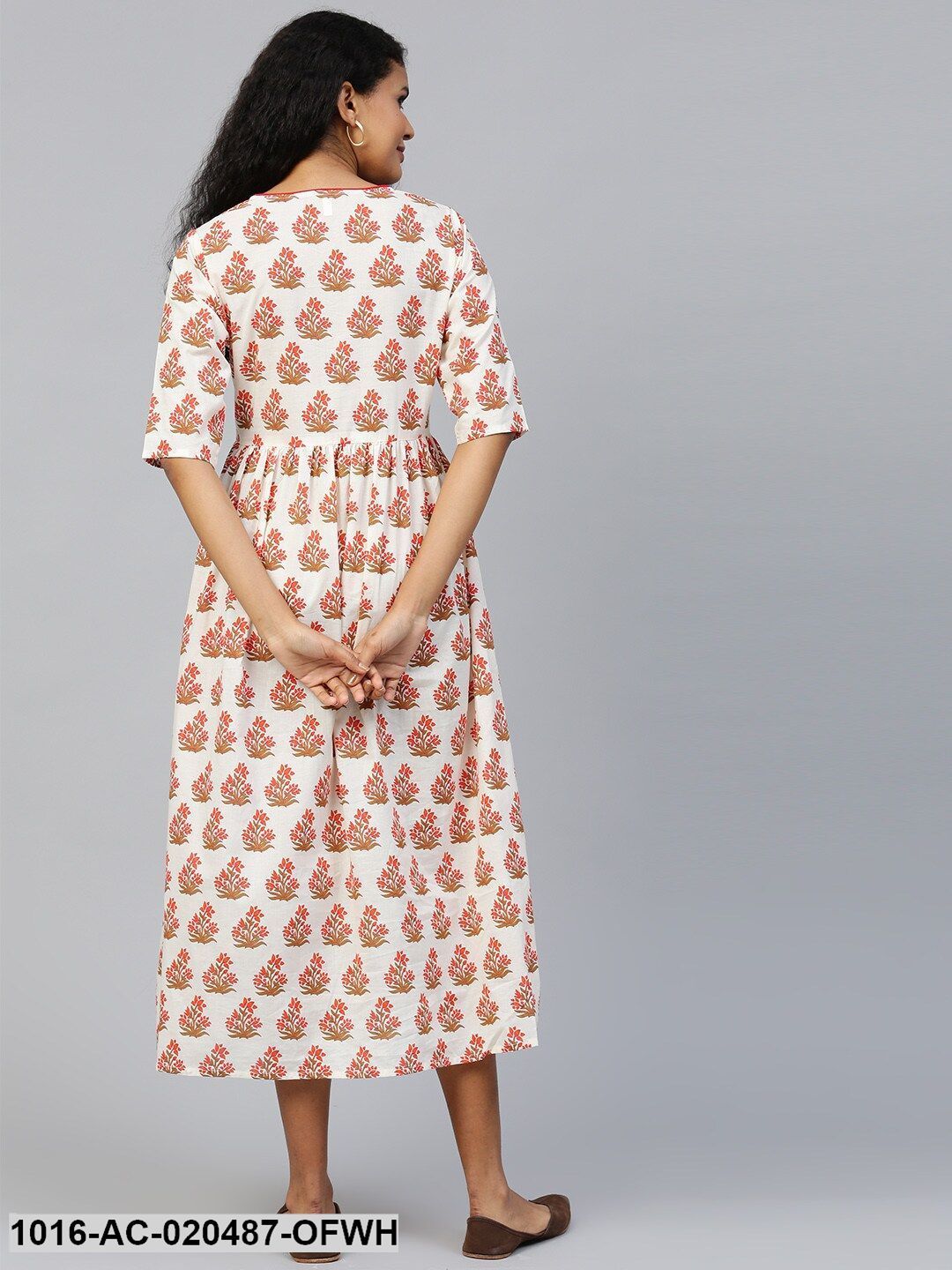 Off-White Printed Maxi Dress