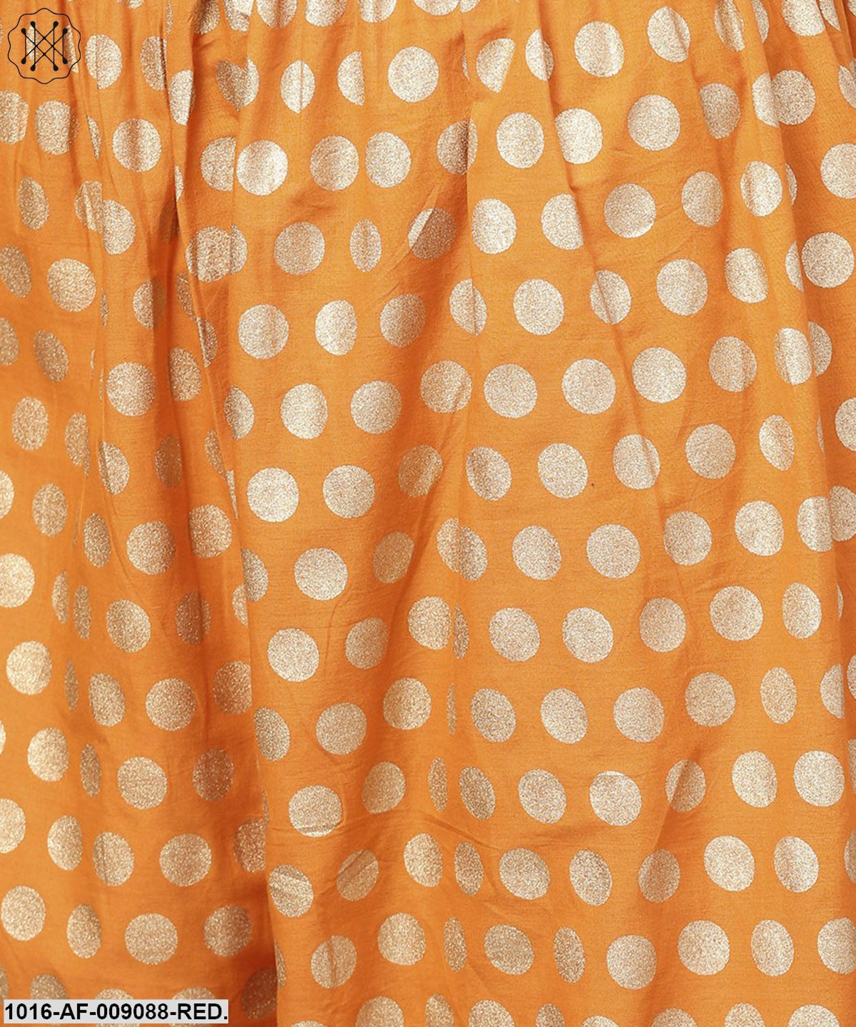 Red Printed Sleeveless Cotton Kurta With Ankle Length Pallazo