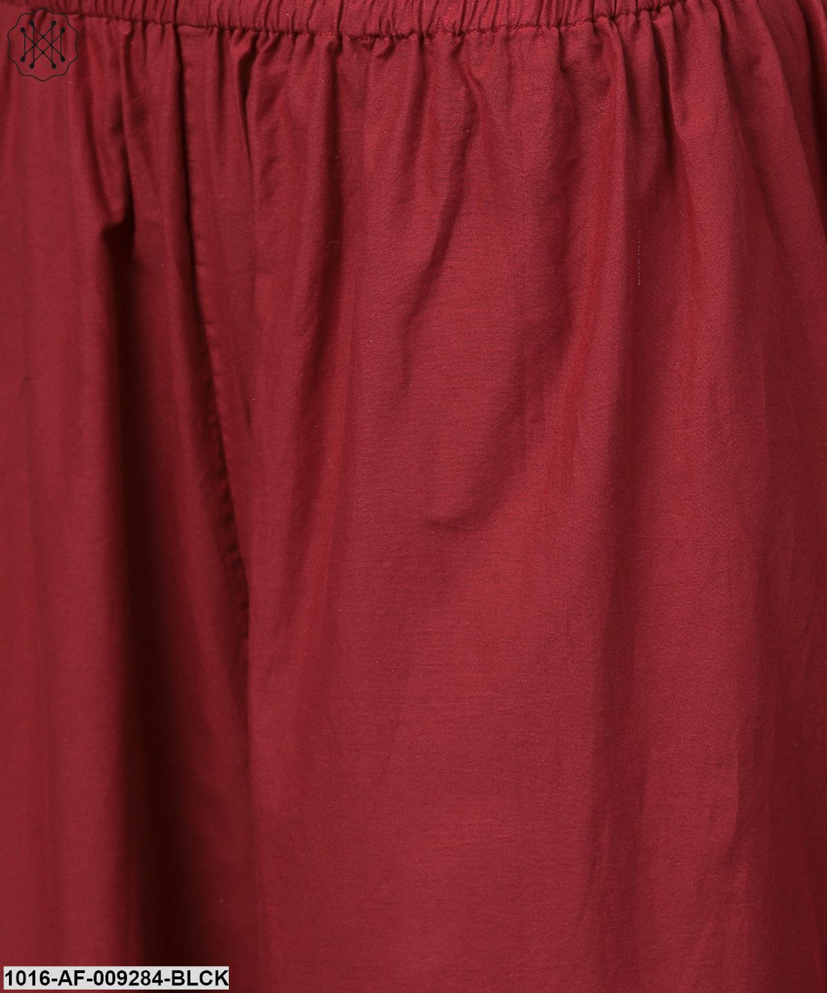 Half Slevees Round Neck Cotton Printed Kurta With Ankle Length Palazzo