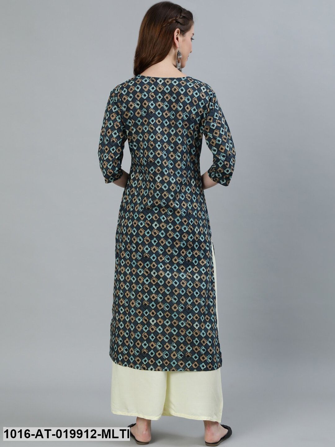 Multi Geometric Printed Kurta