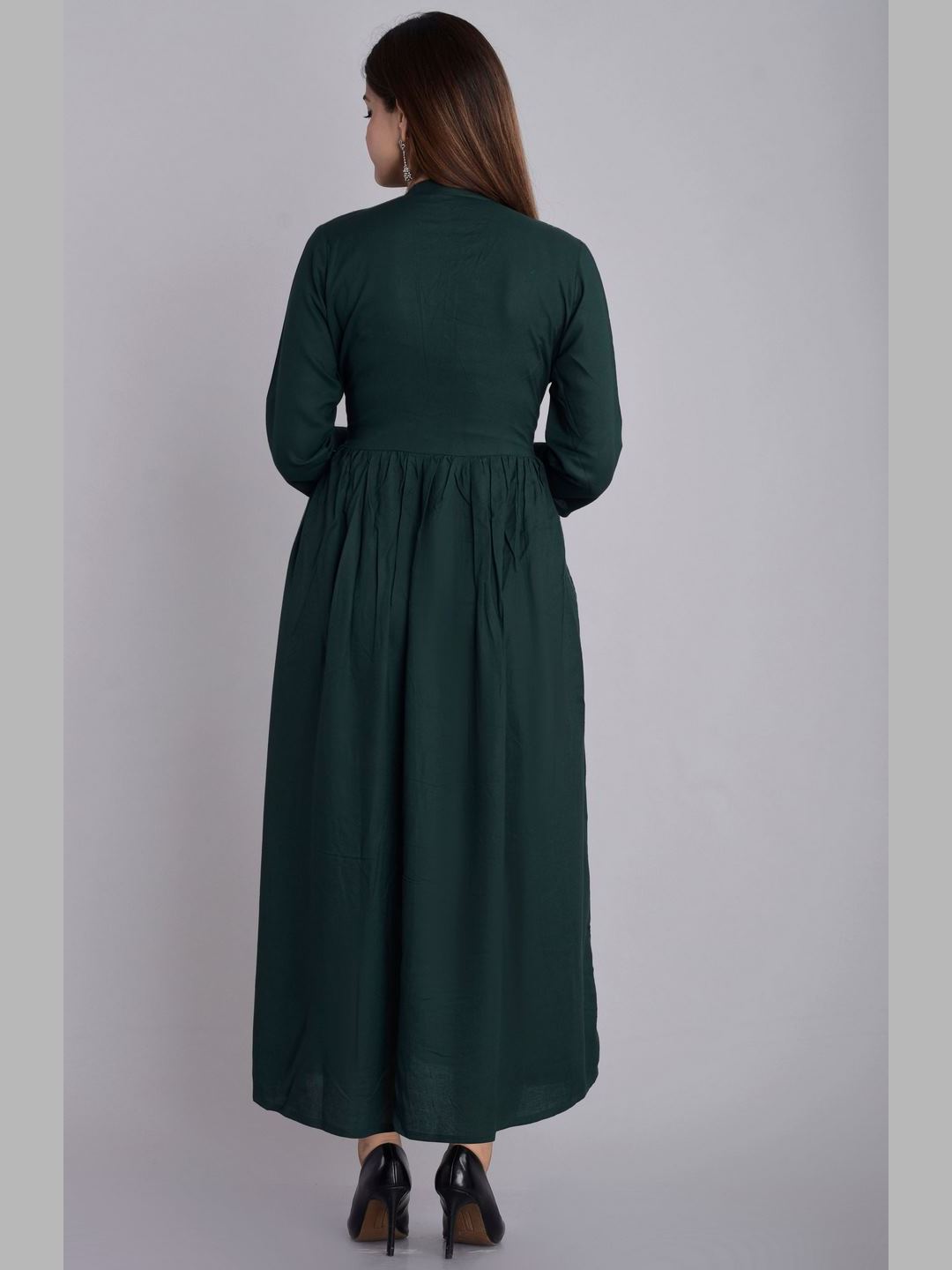Women Rayon Flared Kurta