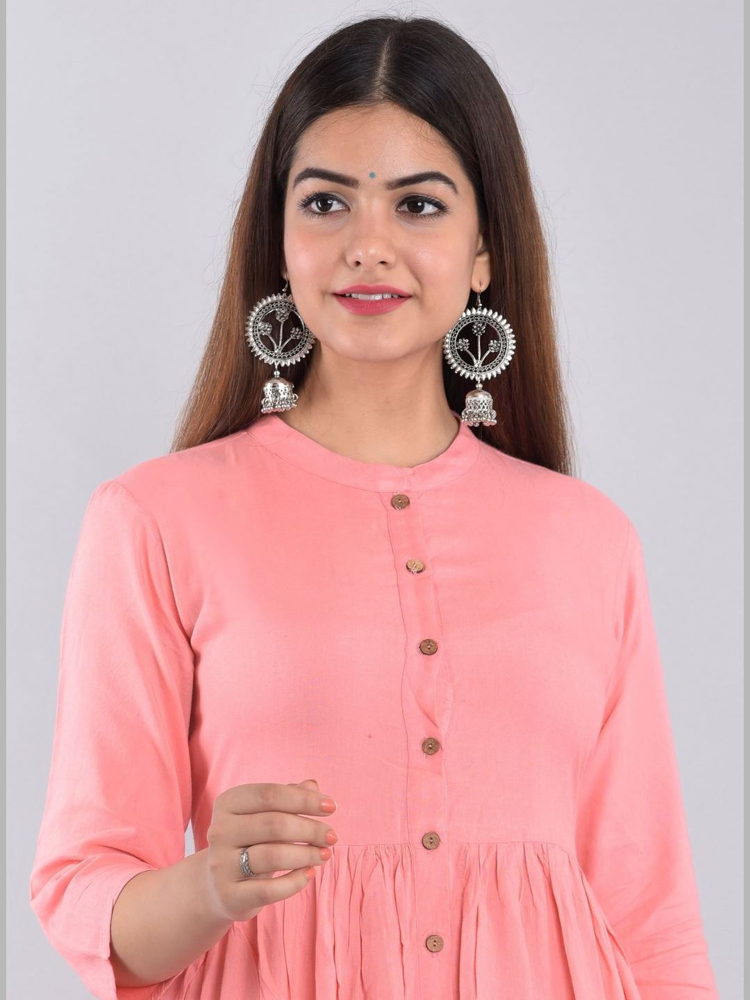 Women Rayon Flared Kurta