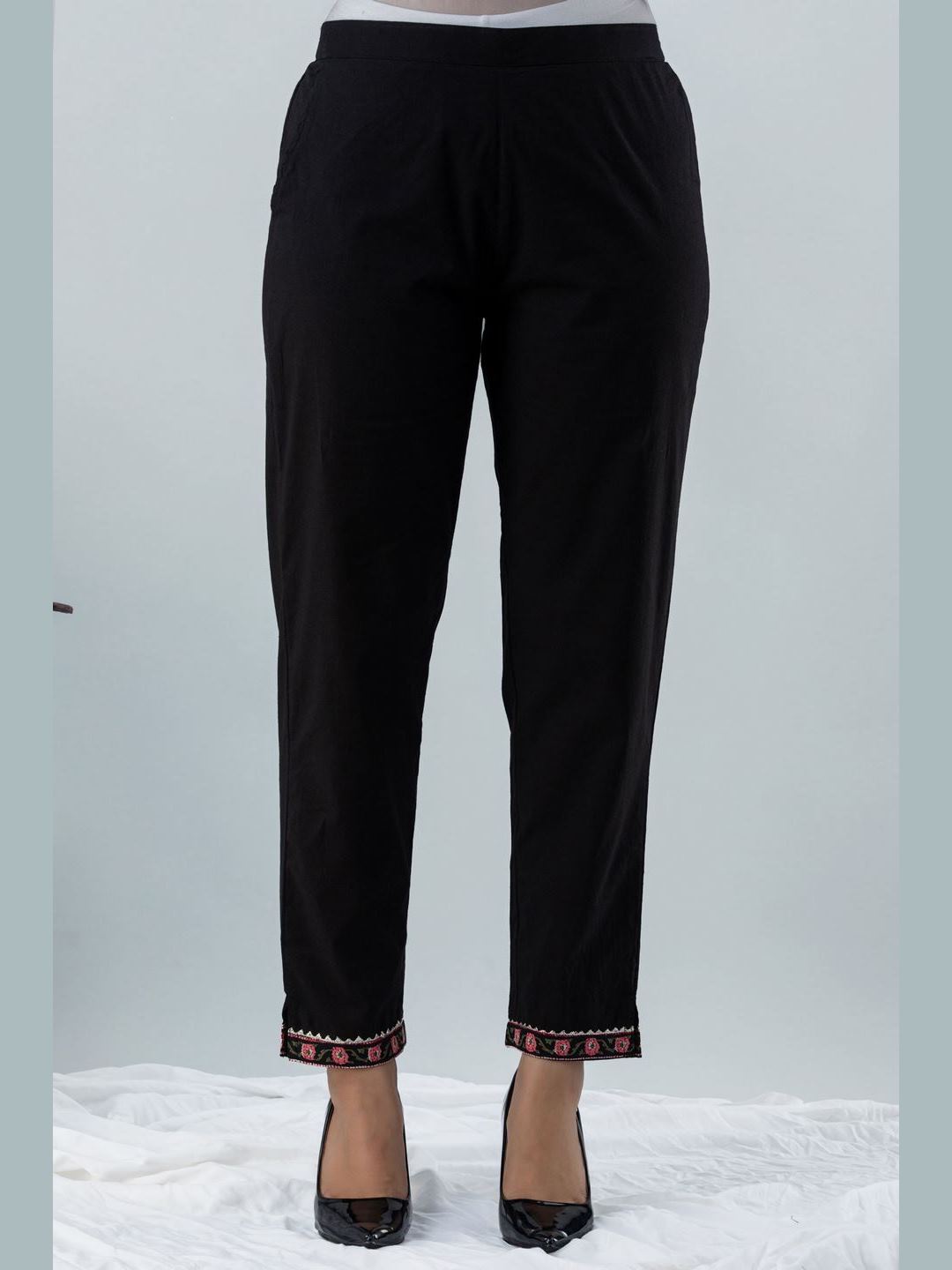 Printed Cotton Round Neck 3/4 Sleeve Straight Calf Length Kurta Set