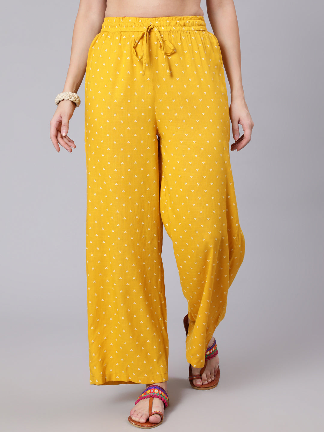 Rayon Calf Length Printed Semi Flared 3/4 Sleeve Round Neck Kurta Dupatta Pant Set