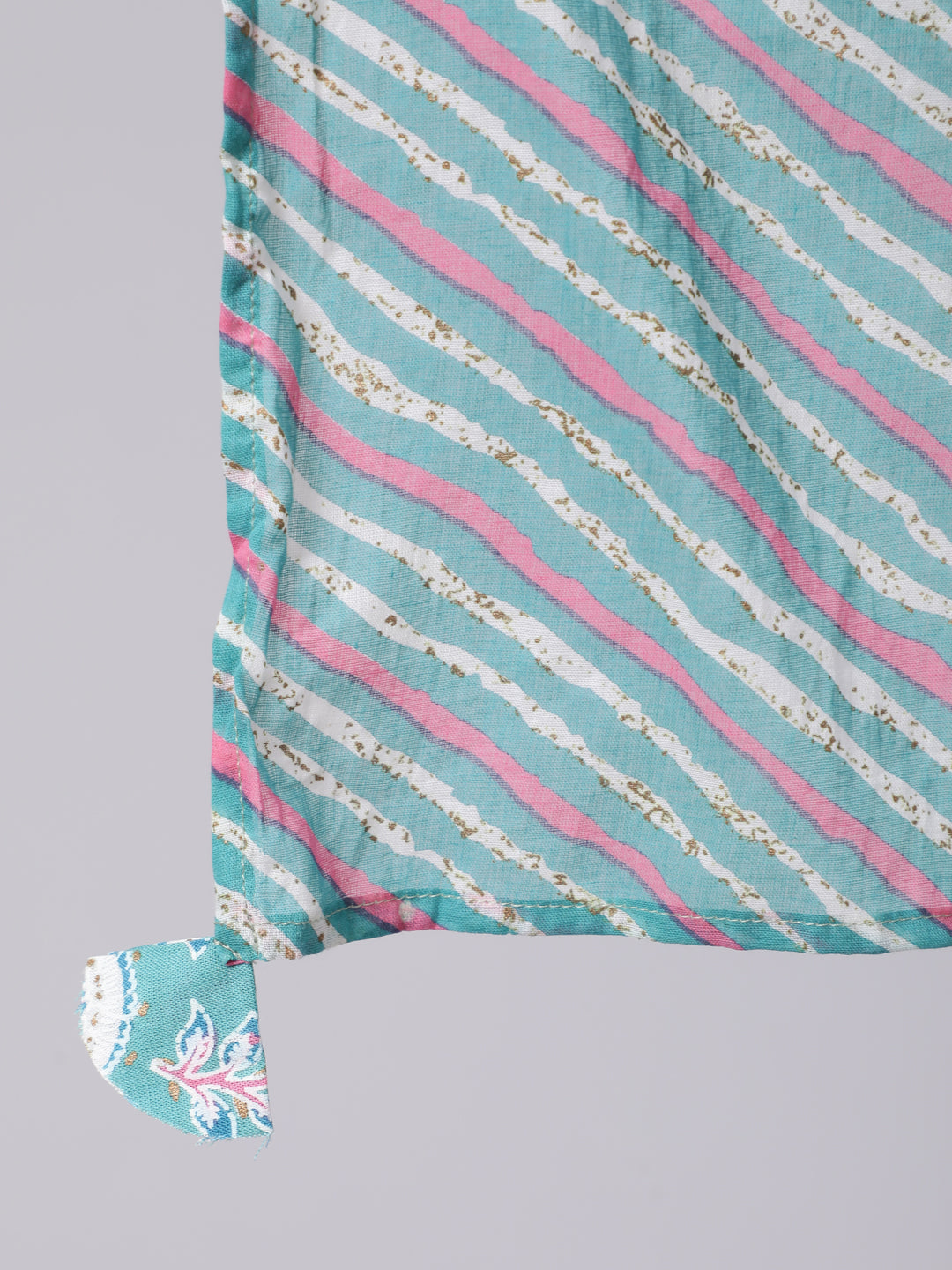 Rayon Ankle Length Printed Flared 3/4 Sleeve Round Neck Kurta Dupatta Set