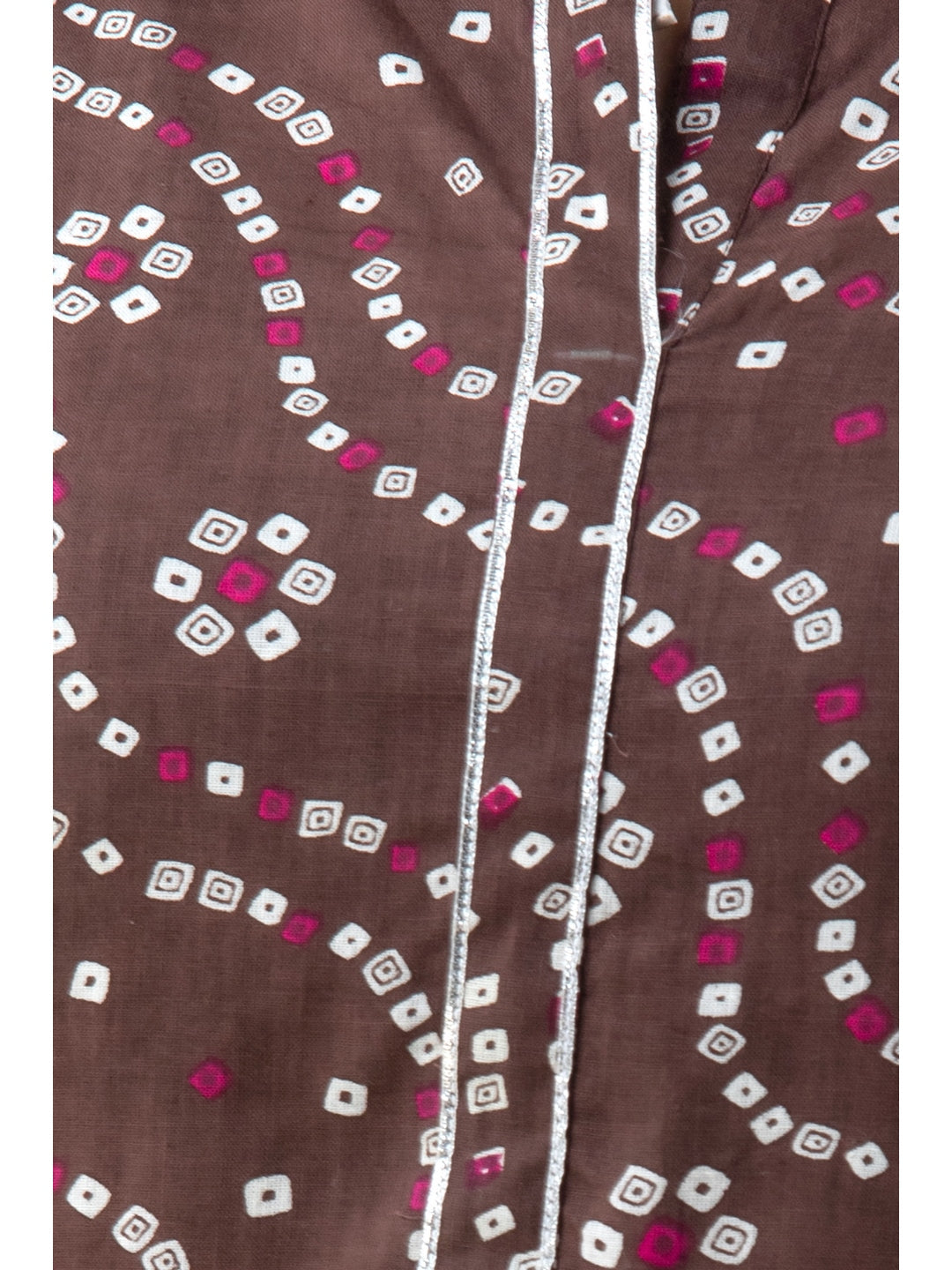 Cotton Printed Mandarin Neck 3/4 Sleeve Flared Ankle Length Kurta