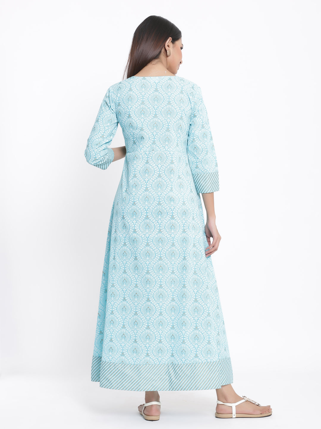 Cotton Printed Anarkali Gown