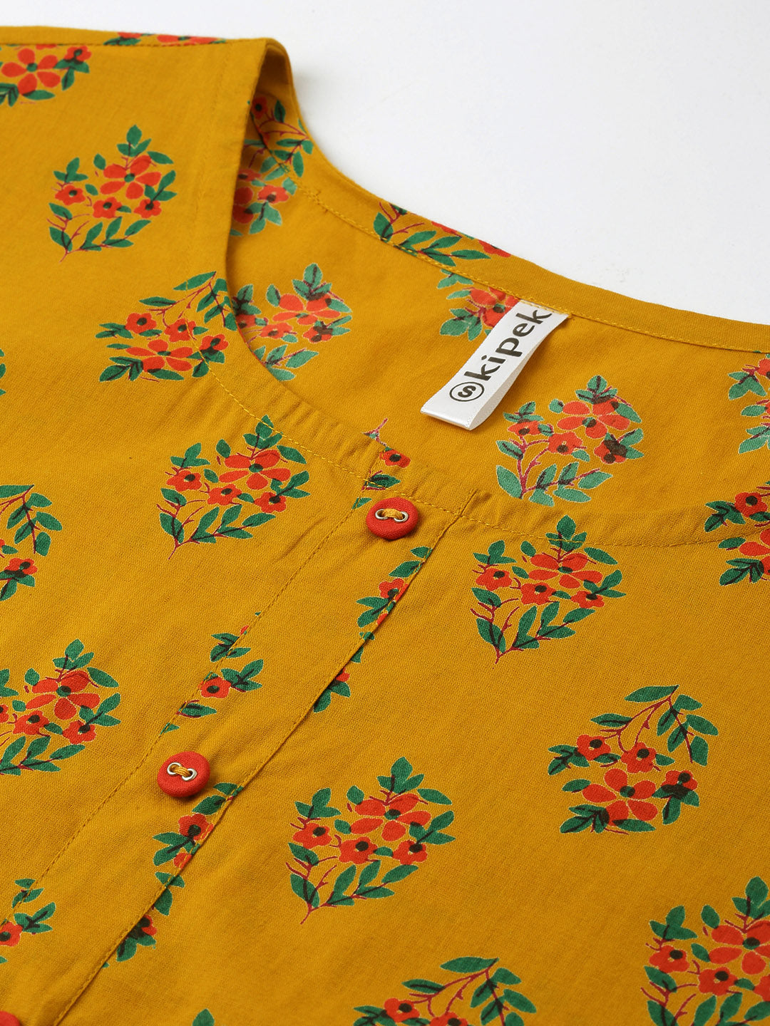 Cotton Buta Print Straight Kurta Palazzo Set