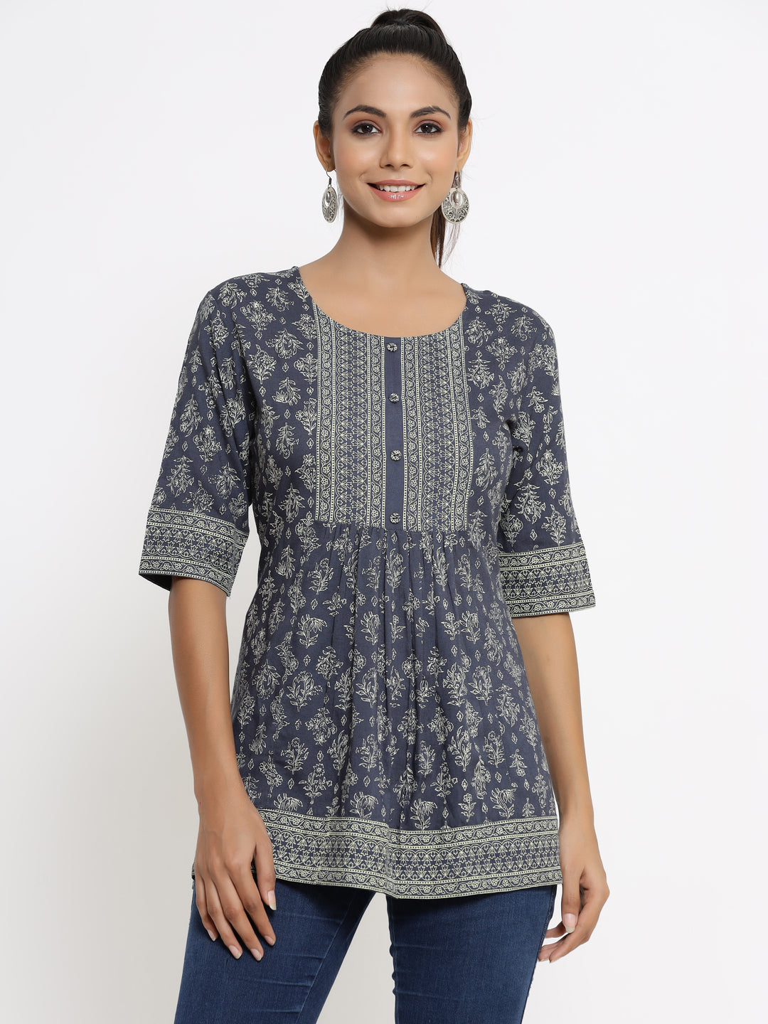 Rayon Printed Regular Top