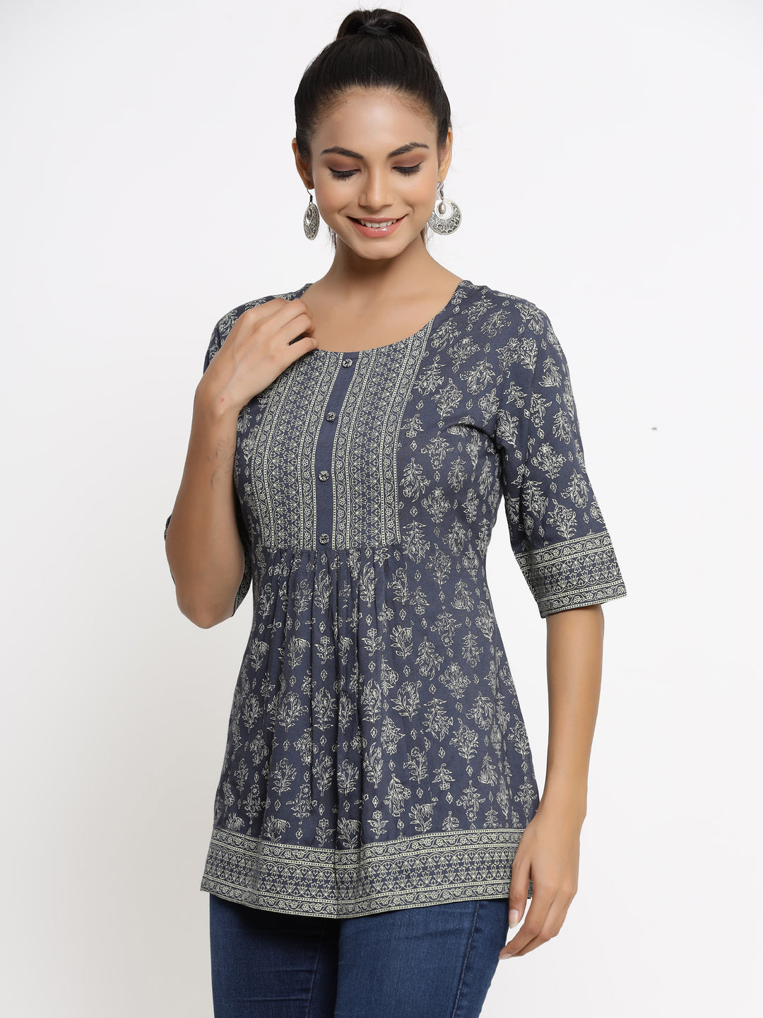 Rayon Printed Regular Top