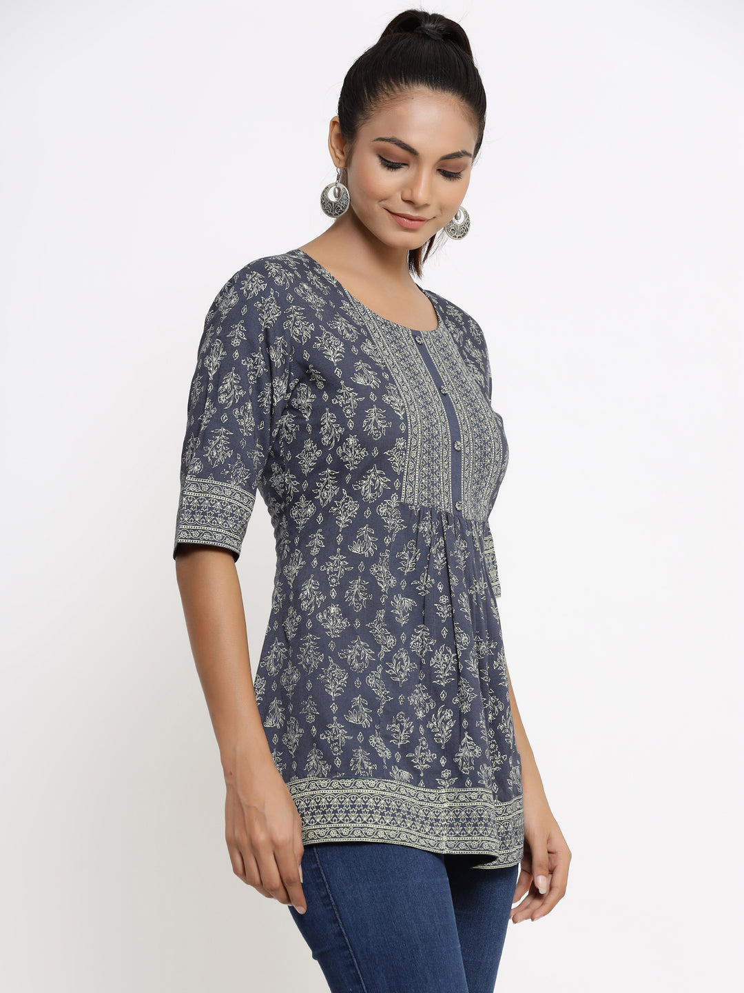 Rayon Printed Regular Top
