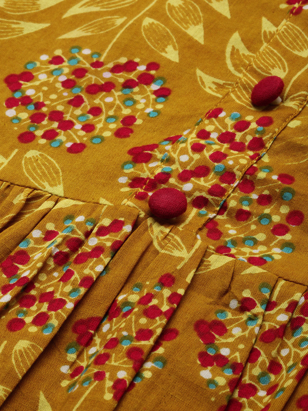 Cotton Floral Peplum Top