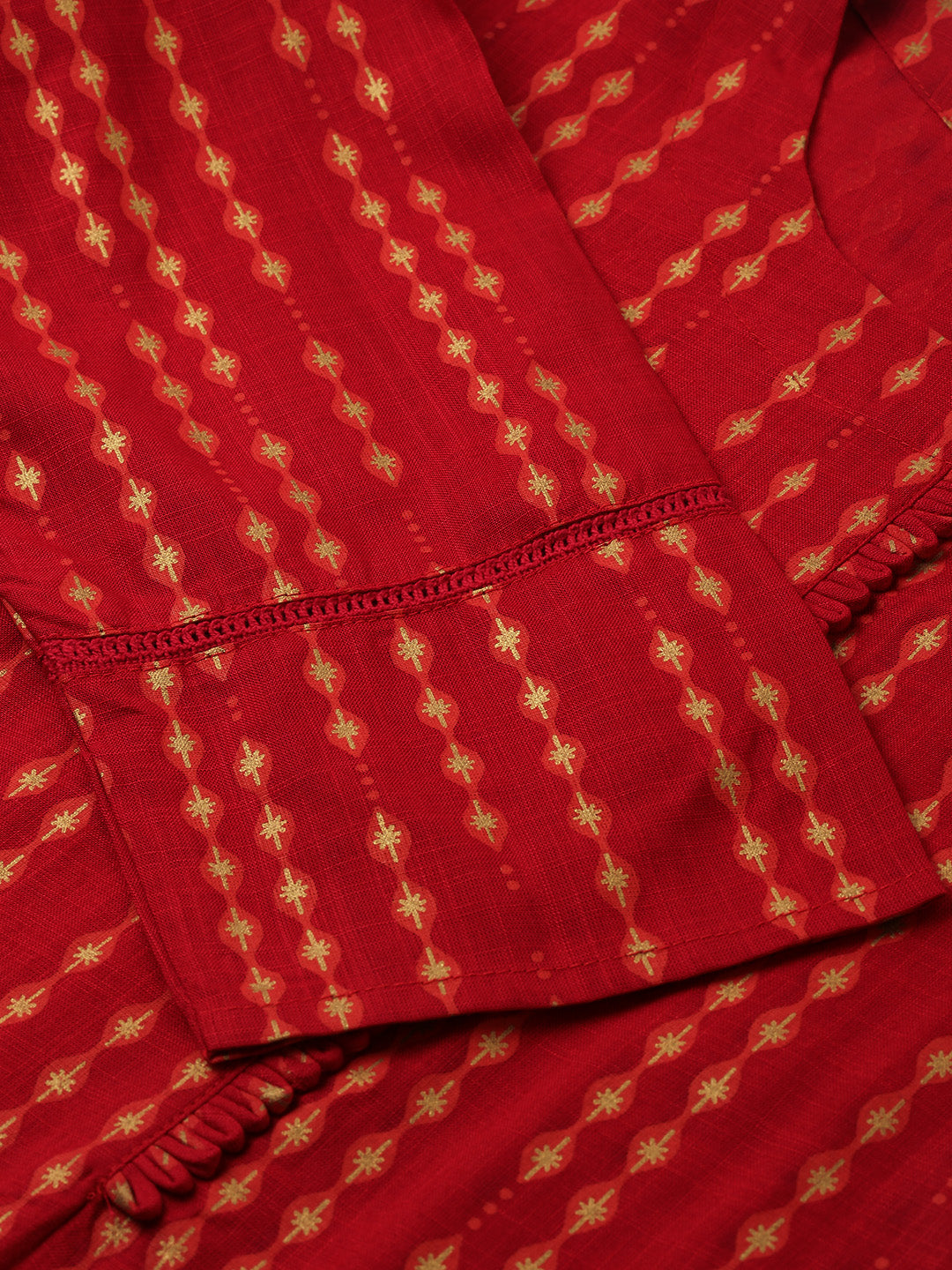 Rayon Printed Straight Kurta