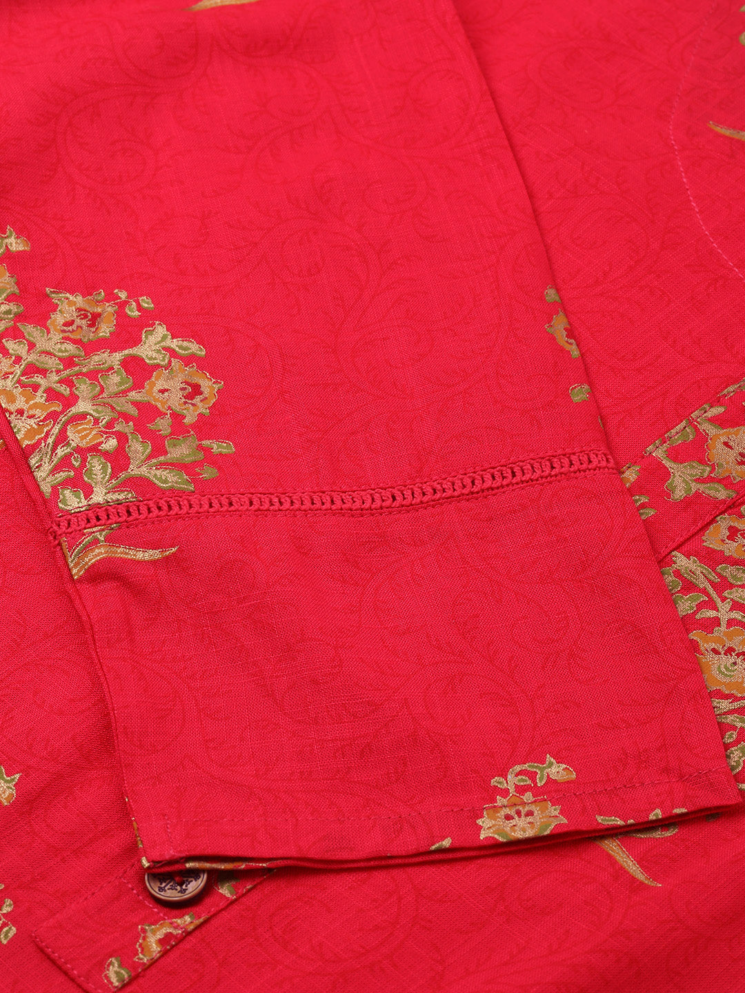 Rayon Buta Print Straight Kurta