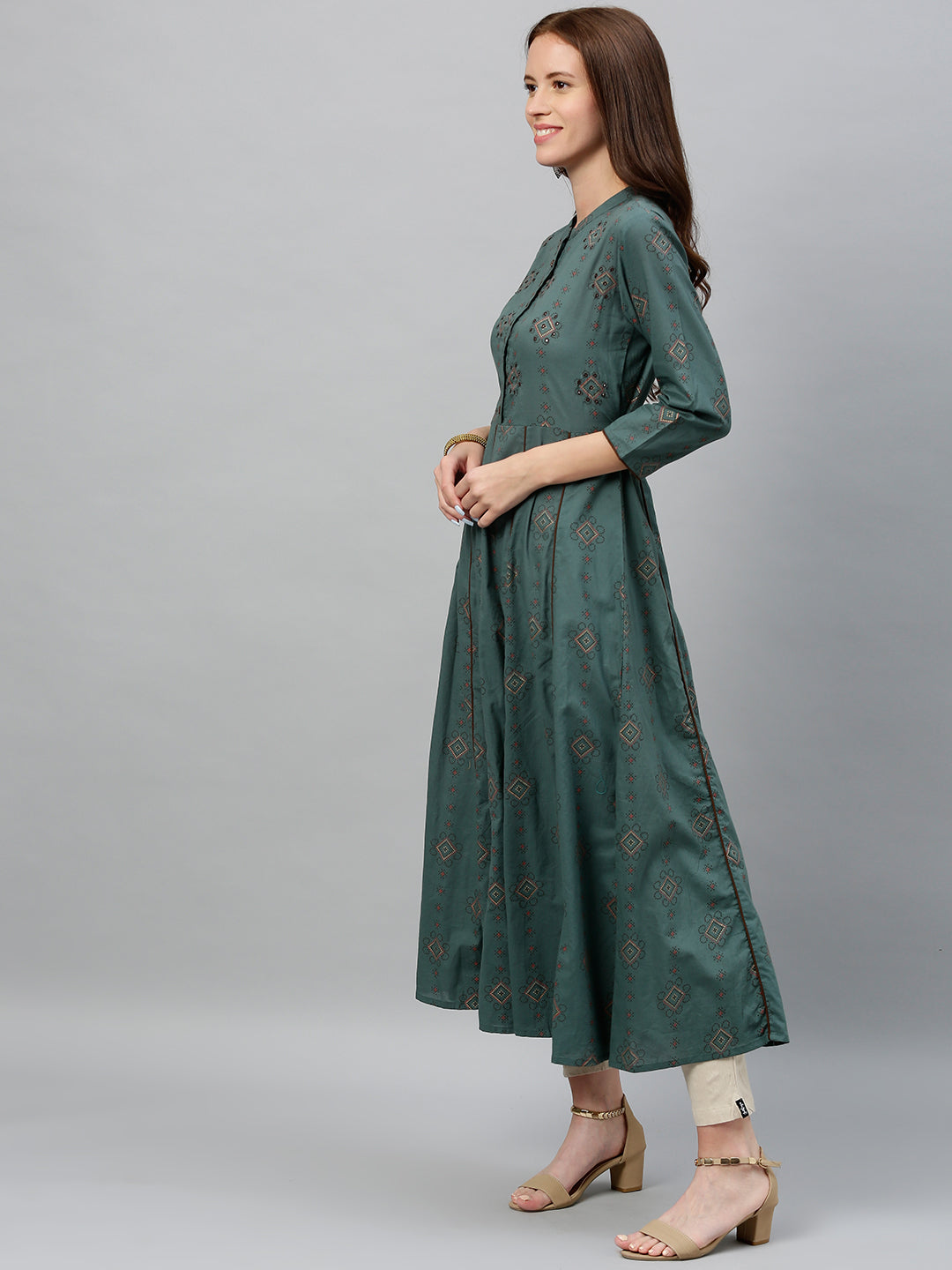 Cotton Printed Anarkali Kurta