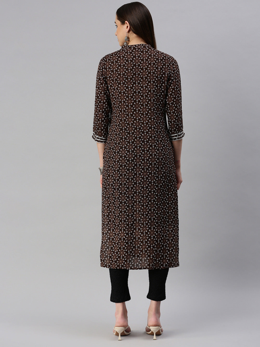 Rayon Printed Straight Kurta