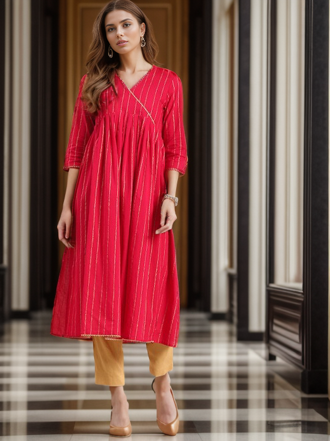 Cotton Solid Straight kurta