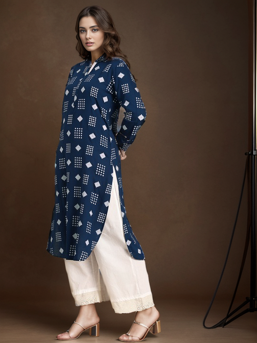 Rayon Printed Straight kurta