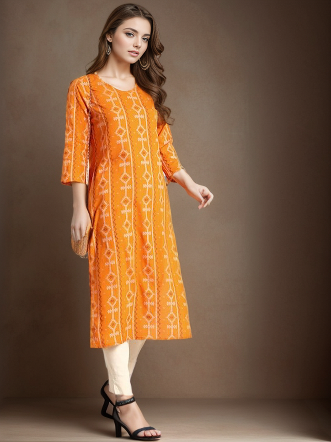 Rayon Printed Straight kurta