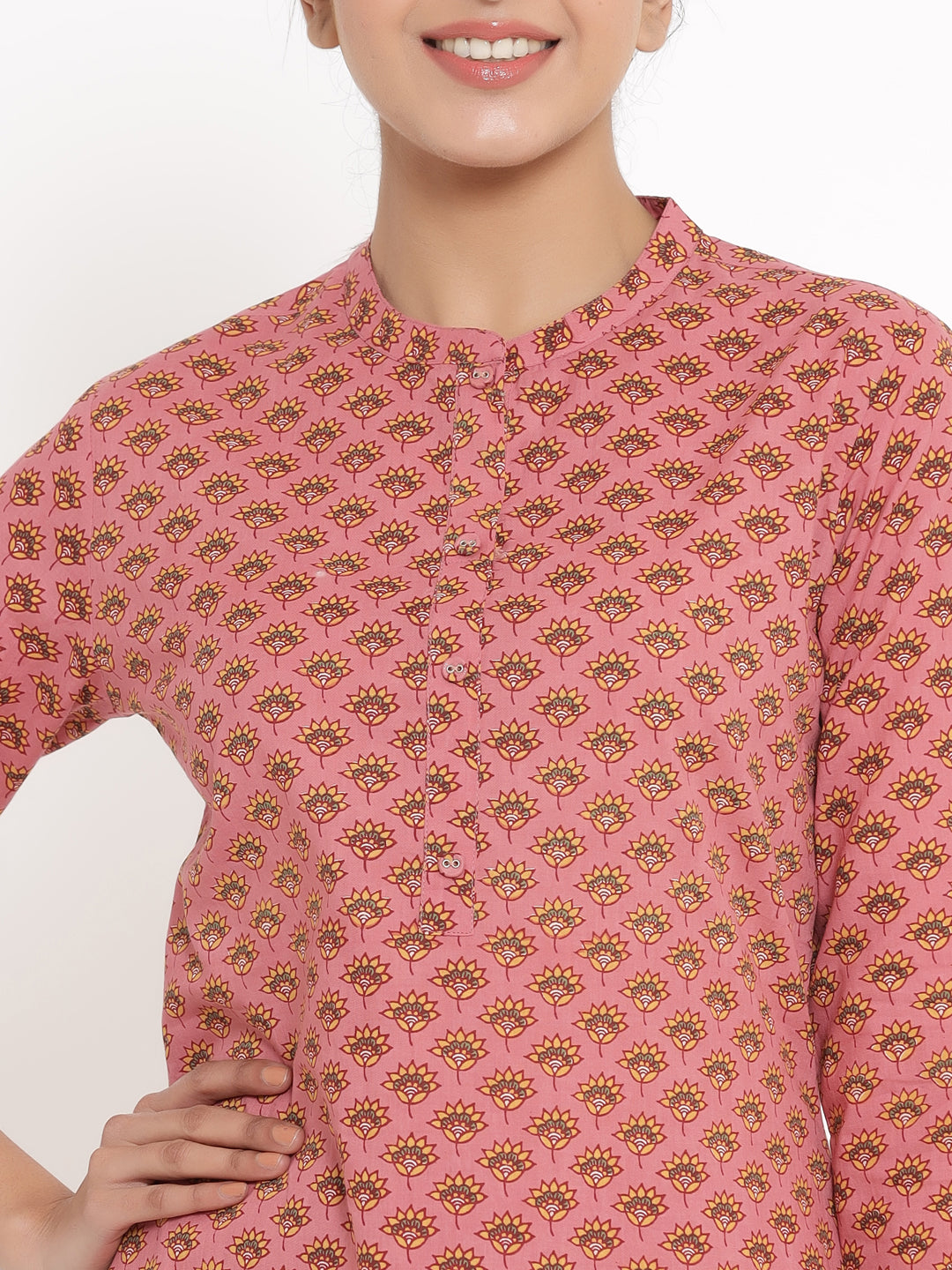 Cotton Printed Regular Top And Pyjama