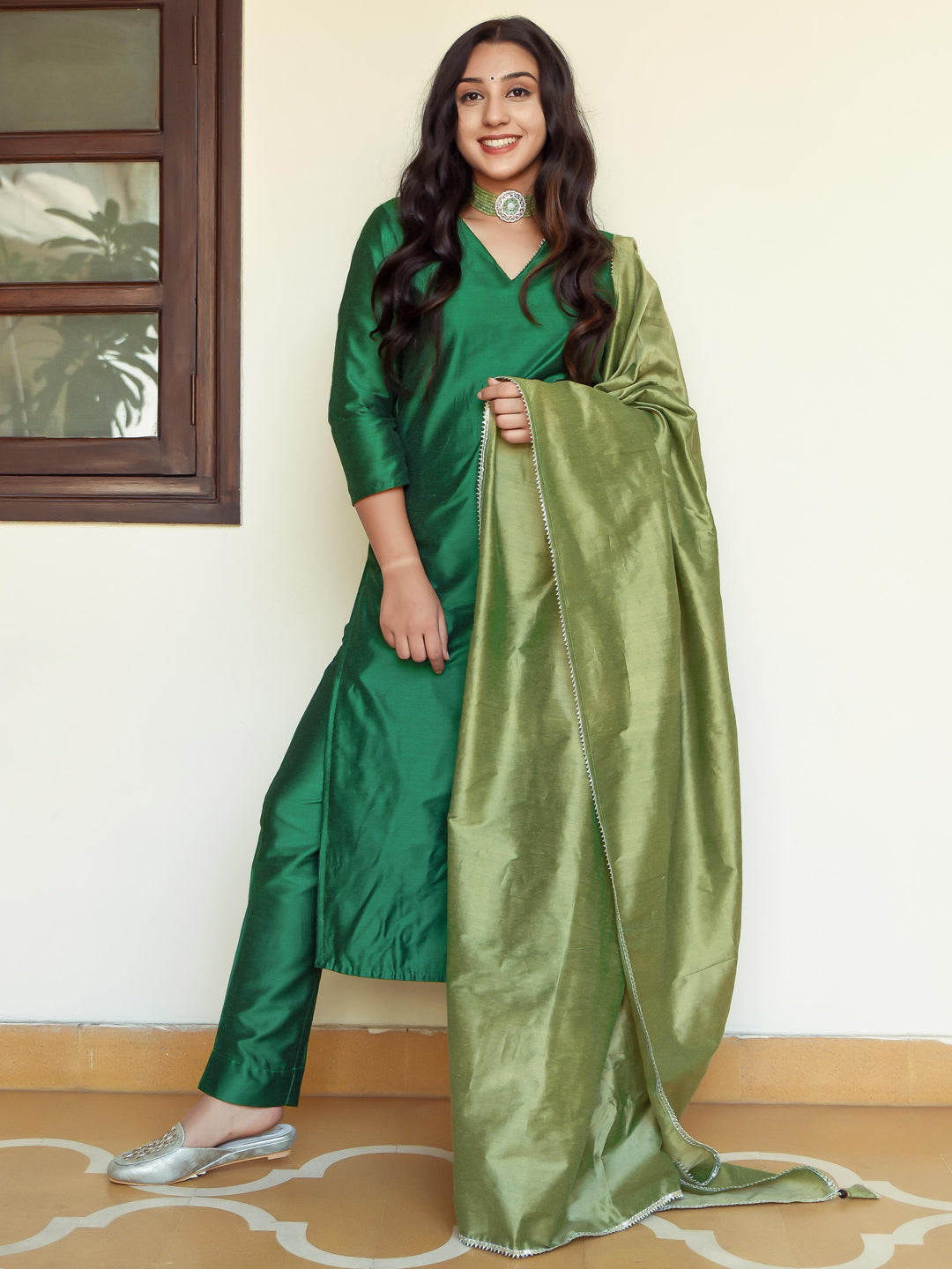 Shades Of Green Suit Set