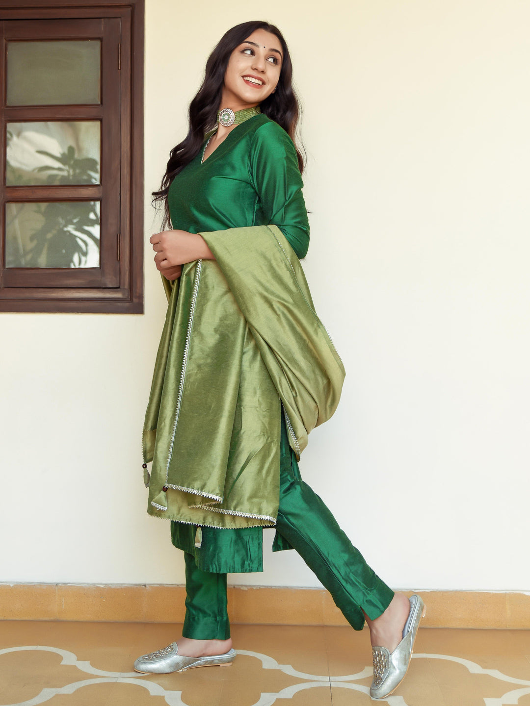 Shades Of Green Suit Set