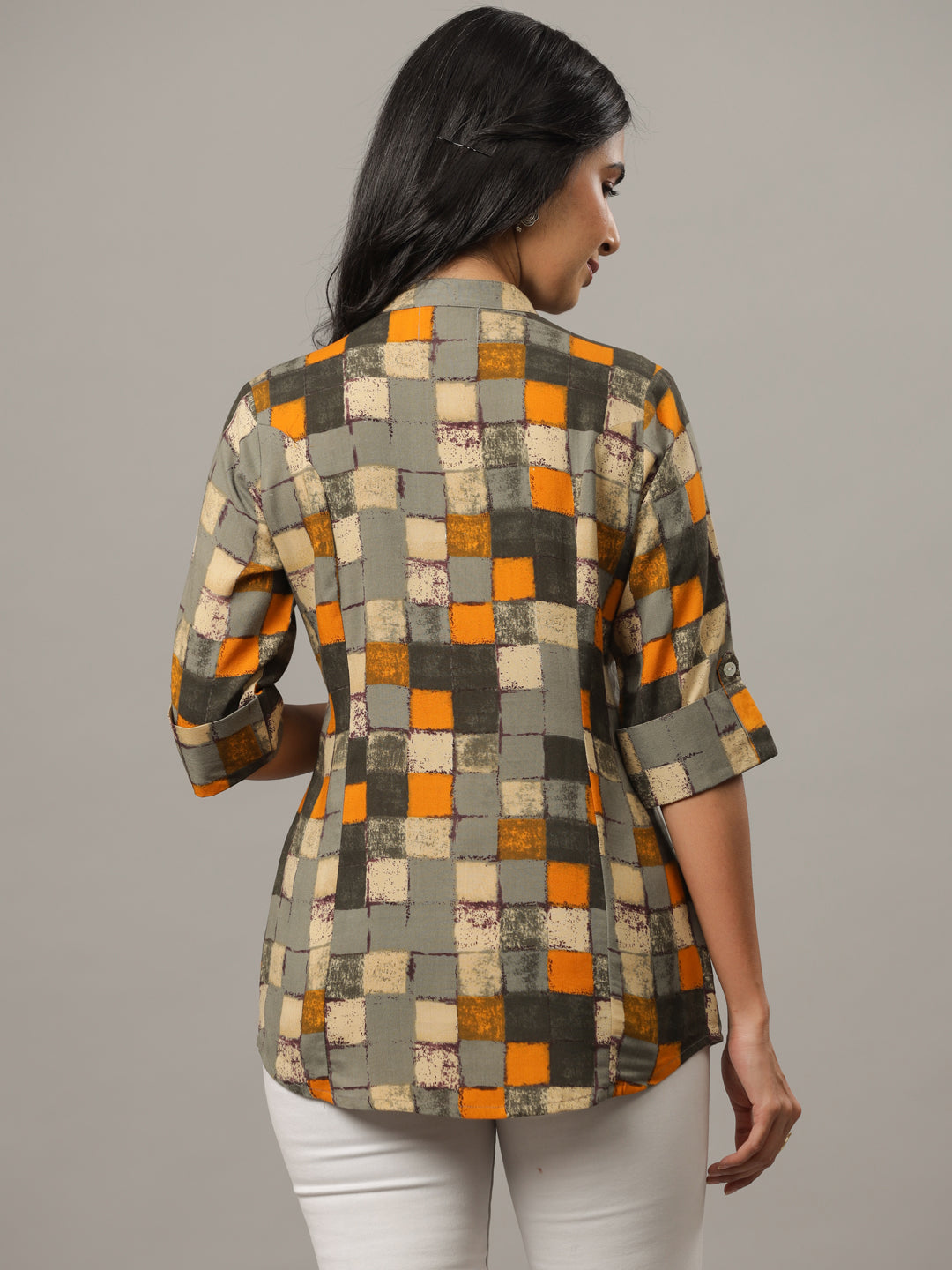 Checks Print Regular Fit Casual Shirt