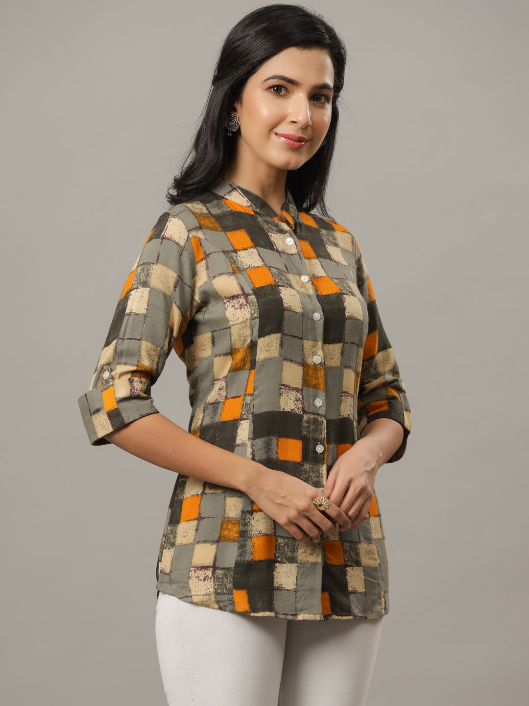 Checks Print Regular Fit Casual Shirt