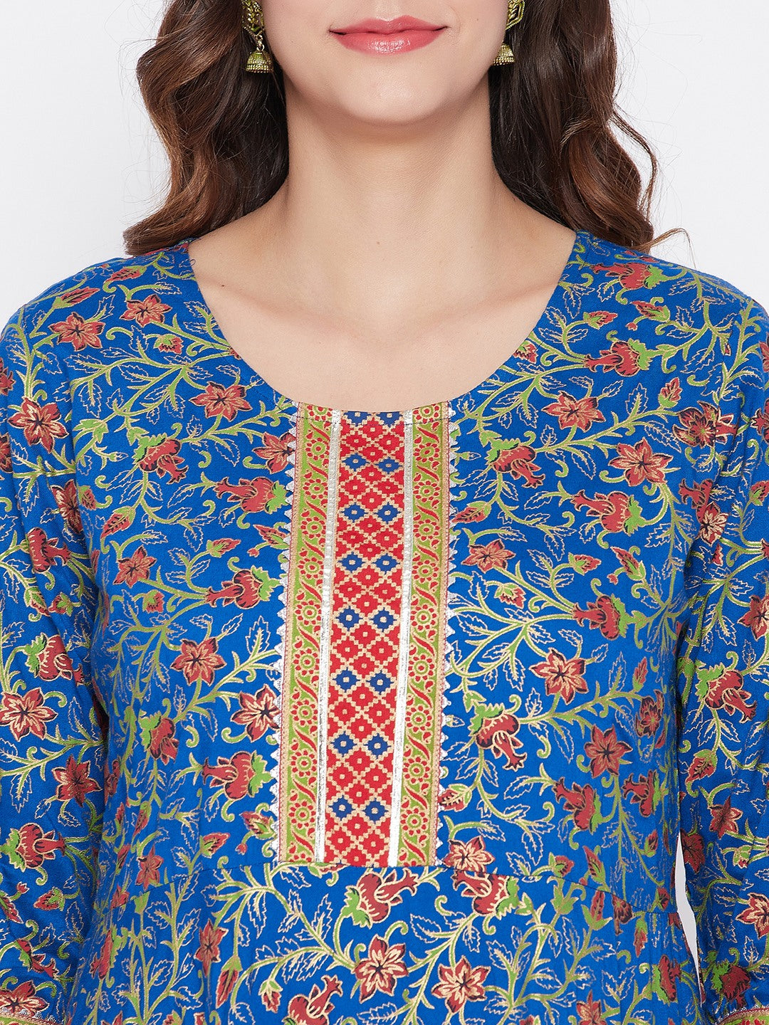 Printed Long Straight Rayon Kurta Bottom With Dupatta
