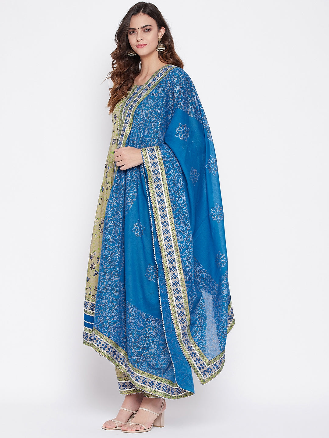 Printed Long Straight Rayon kurta Set