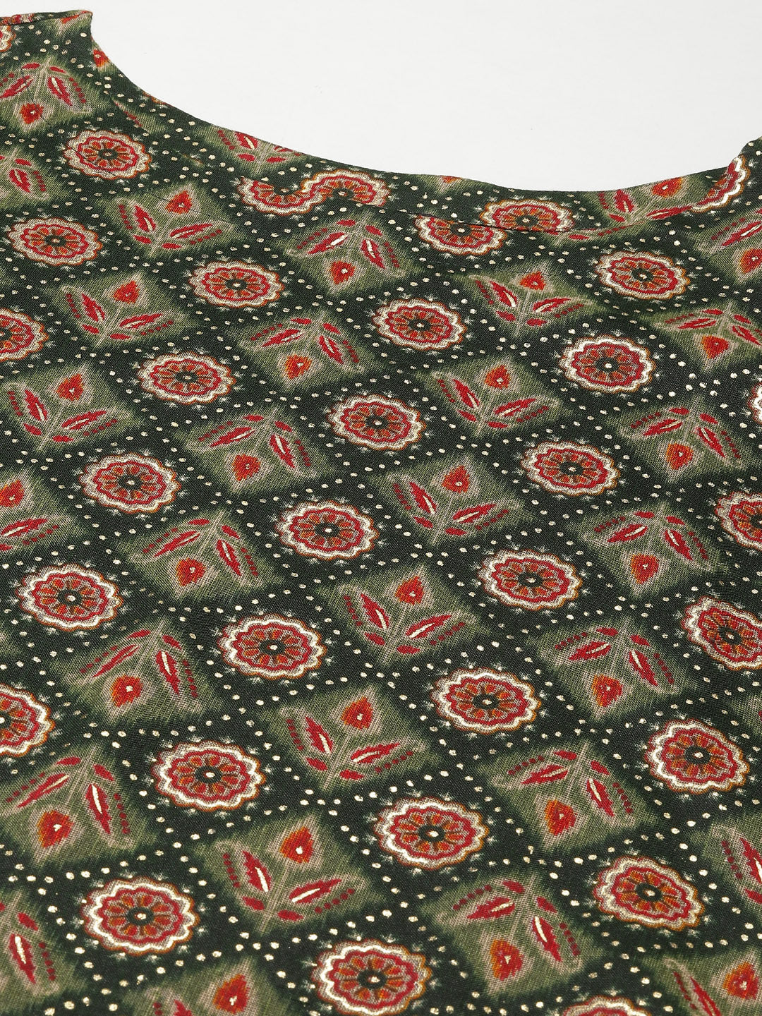 Printed Long Straight Rayon kurta Set
