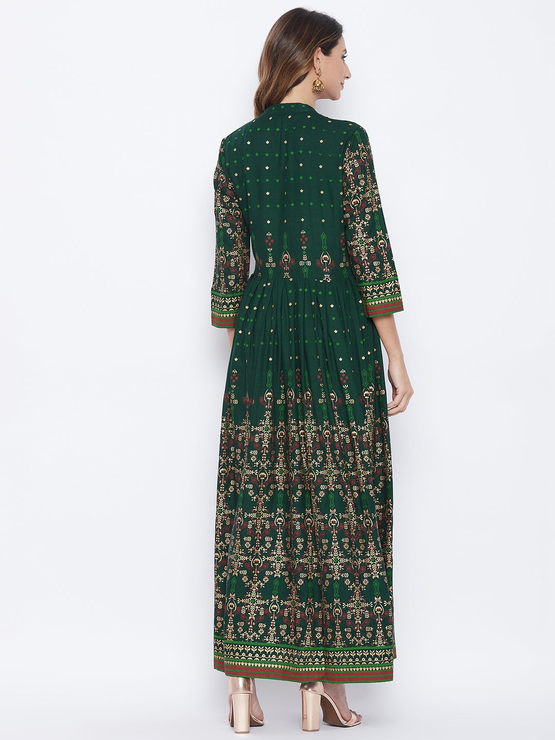 Anarkali Viscose Rayon Three-Quarter Sleeves Kurta