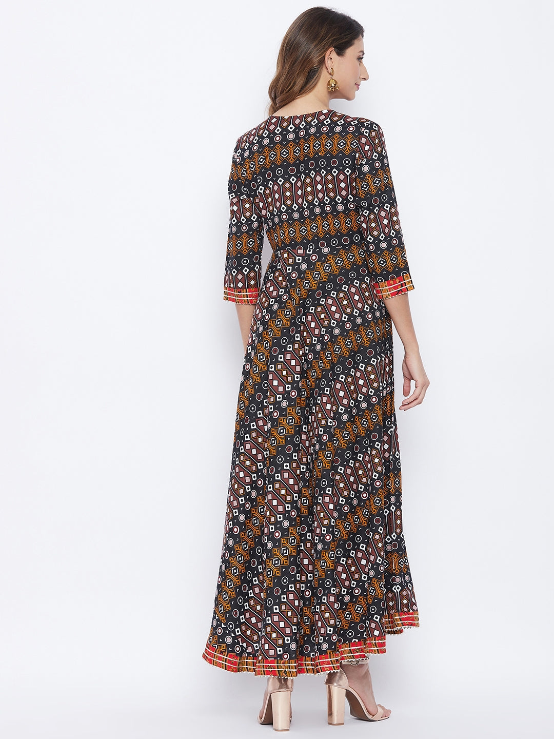 Printed Long Straight Rayon kurta
