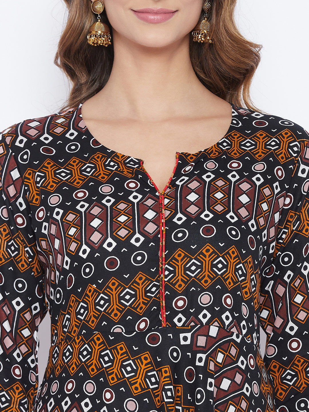 Printed Long Straight Rayon kurta